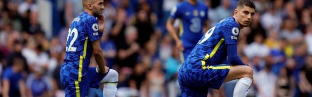 真人视讯百家乐官网-“黑命贵”屈膝流于形式主义？新赛季英超节制性下跪